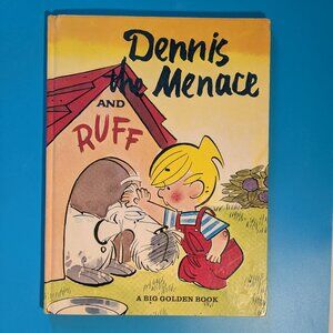 1963 Hardcover Dennis the Menace and Ruff Big Golden Book by Carl Memling